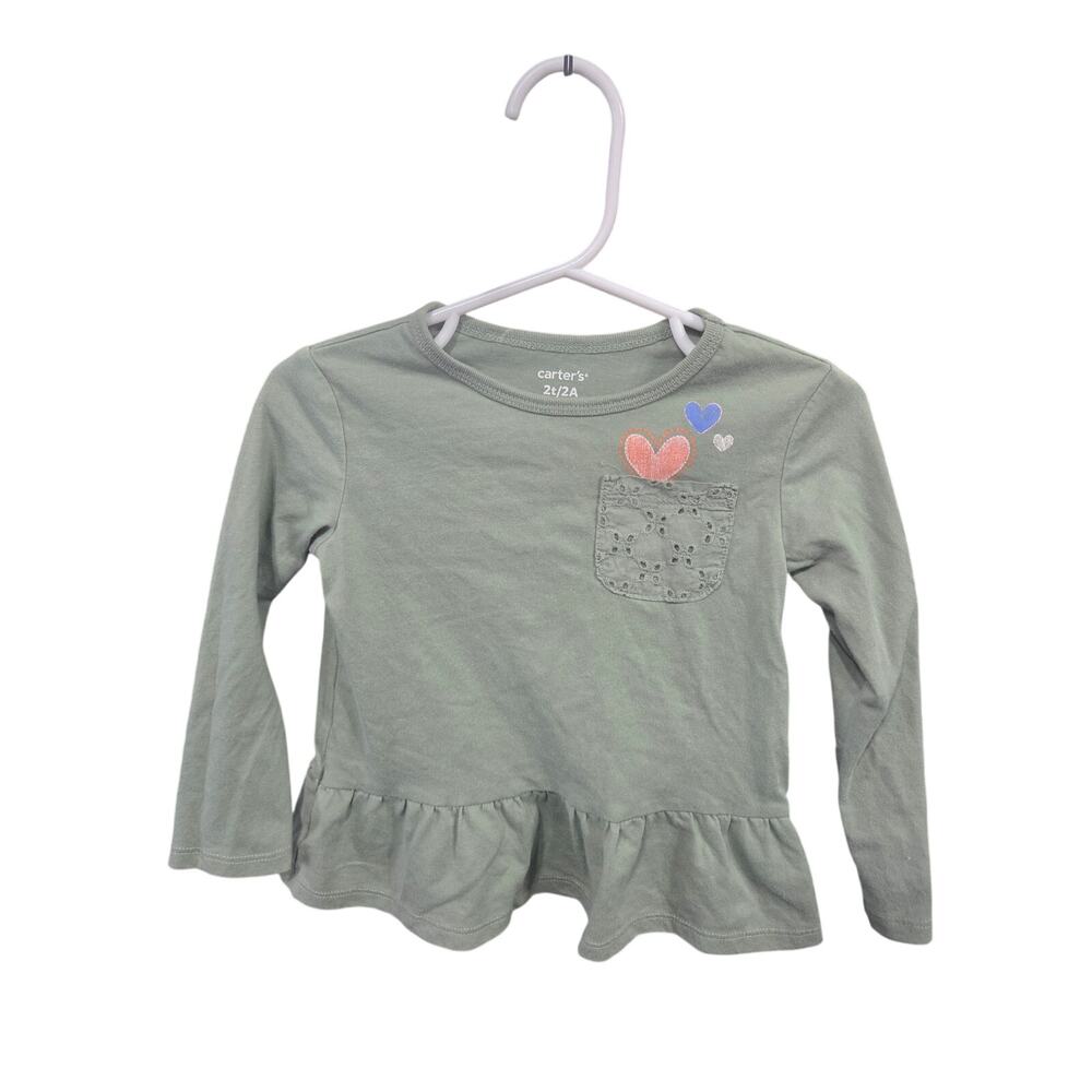 Light Green Skirted Long Sleeve - Carter's - 2T